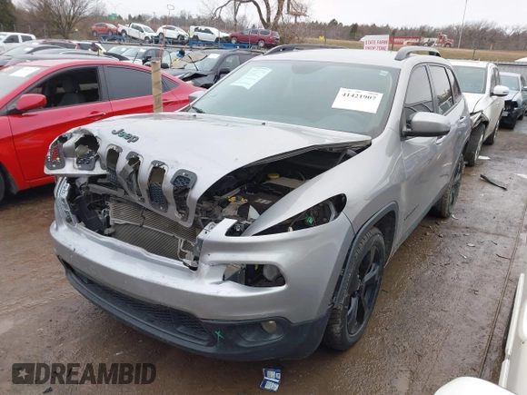 2018 Jeep Cherokee Latitude with VIN 1C4PJLCB3JD518768, listed as a IAAI auction lot 41421907 with 81,164 mi miles and . Bid and sale history available at DreamBid. Image 2.