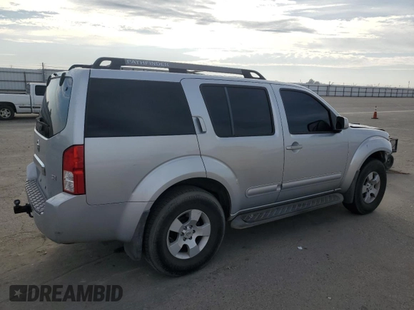 2007 Nissan Pathfinder SE with VIN 5N1AR18W27C610933, listed as a Copart auction lot 46548185 with 195,232 mi miles and Salvage Title. Bid and sale history available at carsss.com. Image 3.