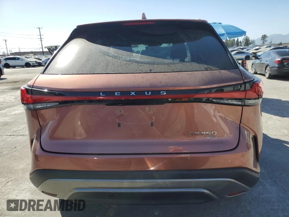 2023 Lexus RX 350 z VIN 2T2BAMCA2PC016603, wystawiony jako Copart lot #61083605 z przebiegiem 22 175 mil mil oraz Szkoda całkowita • Salvage title. Historia ofert i sprzedaży dostępna na DreamBid. Obrazek 6.