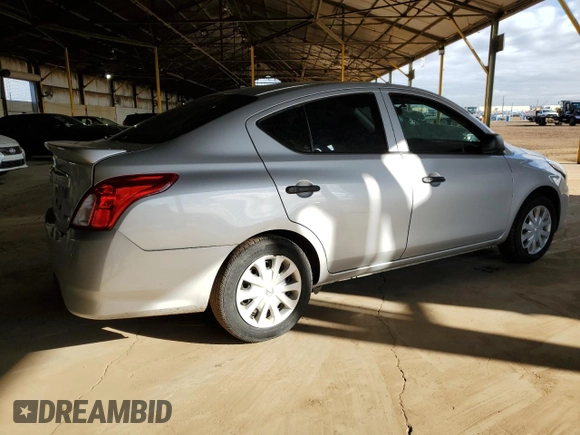 2015 Nissan Versa S Plus with VIN 3N1CN7AP0FL933852, listed as a Copart auction lot 48926775 with 96,556 mi miles and Salvage Title. Bid and sale history available at carsss.com. Image 3.