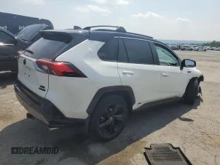 2021 Toyota RAV4 Hybrid XSE with VIN 4T3E6RFV0MU038650, listed as a Copart auction lot 60345725 with 24,124 mi miles and Salvage title. Bid and sale history available at DreamBid. Image 3.