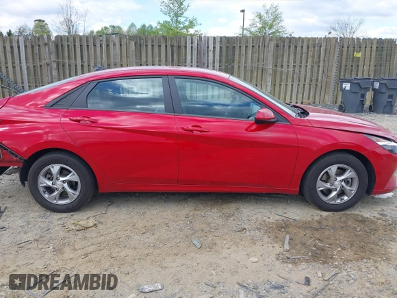 2022 Hyundai Elantra SE with VIN 5NPLL4AGXNH072597, listed as a IAAI auction lot 42040815 with 24,582 mi miles and . Bid and sale history available at DreamBid. Image 13.