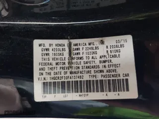 2015 Honda Accord Sedan LX with VIN 1HGCR2F30FA137492, listed as a IAAI auction lot 41754045 with 200,568 mi miles. Bid and sale history available at carsss.com. Image 9.