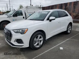2021 Audi Q3 Premium with VIN WA1AUCF39M1061658, listed as a Copart auction lot 50717875 with 87,363 mi miles and Salvage Title. Bid and sale history available at carsss.com. Image 1.