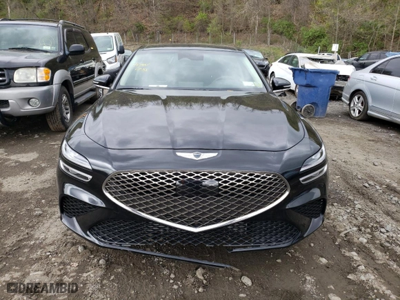 2022 Genesis G70 2.0T with VIN KMTG34TA0NU103227, listed as a Copart auction lot 48777013 with 15,901 mi miles. Bid and sale history available at carsss.com. Image 5.