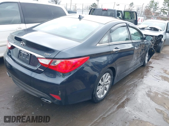 2014 Hyundai Sonata Limited with VIN 5NPEC4ABXEH934116, listed as a IAAI auction lot 41546415 with 105,136 mi miles and . Bid and sale history available at DreamBid. Image 4.