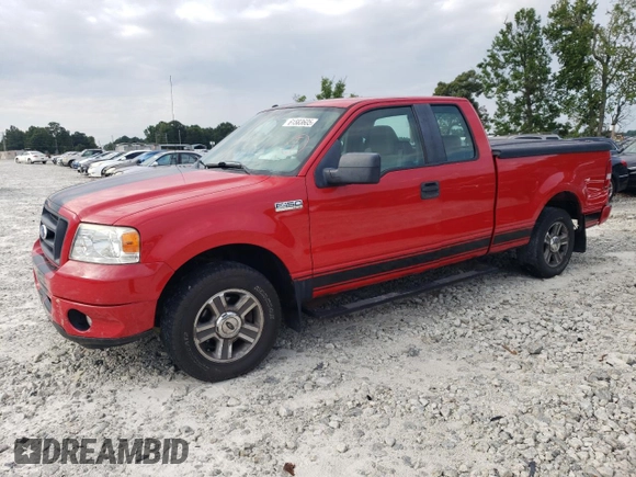 2008 Ford F-150 STX with VIN 1FTRX12W98FC24533, listed as a Copart auction lot 61583605 with 75,417 mi miles and Clean title. Bid and sale history available at DreamBid. Image 1.