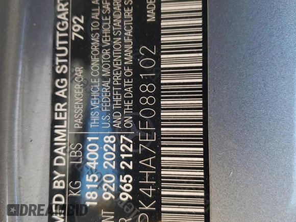 2014 Mercedes-Benz SLK 250 z VIN WDDPK4HA7EF088102, wystawiony jako Copart lot #76027444 z przebiegiem 73 913 mil mil oraz Szkoda całkowita • Salvage title. Historia ofert i sprzedaży dostępna na DreamBid. Obrazek 14.