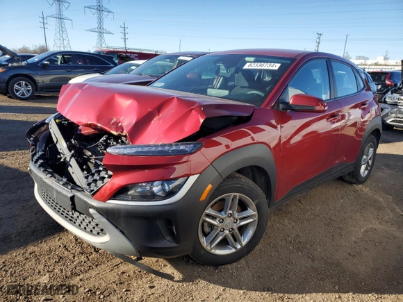 2023 Hyundai Kona SE with VIN KM8K22AB0PU038034, listed as a Copart auction lot 82336734 with 71,625 mi miles and Salvage Title. Bid and sale history available at carsss.com. Image 1.