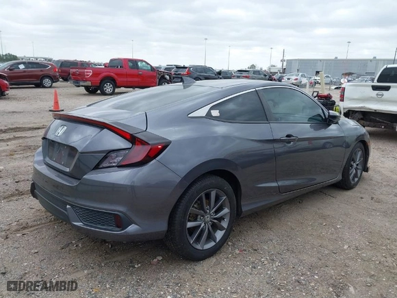 2020 Honda Civic Coupe EX with VIN 2HGFC3B34LH350839, listed as a IAAI auction lot 41754163 with 81,908 mi miles. Bid and sale history available at carsss.com. Image 4.