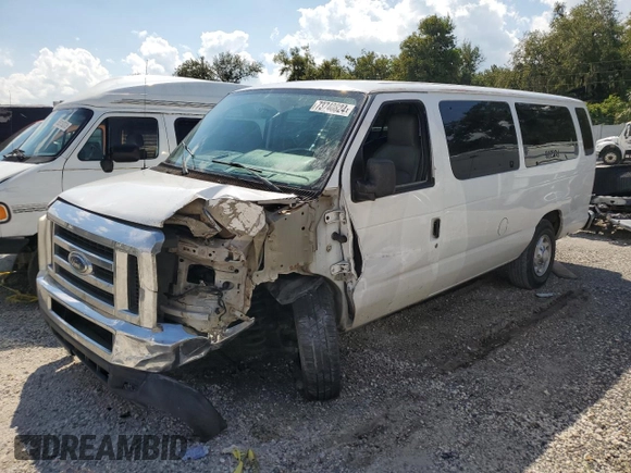 2009 Ford Econoline Passenger XL with VIN 1FBSS31L99DA06824, listed as a Copart auction lot 73740824 with 147,528 mi miles and Salvage title. Bid and sale history available at DreamBid. Image 1.