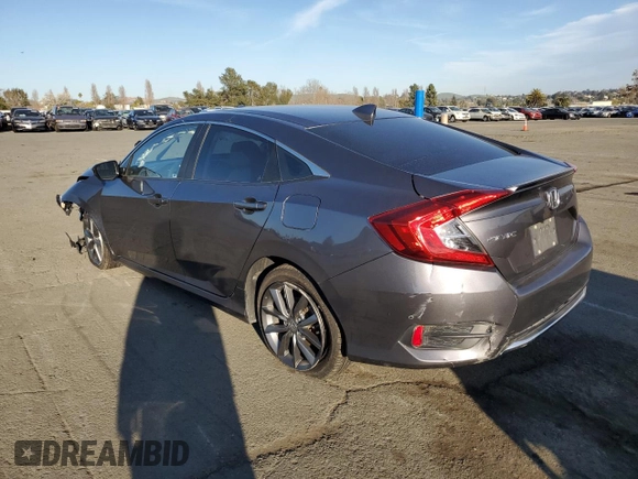2019 Honda Civic Sedan EX with VIN JHMFC1F39KX009894, listed as a Copart auction lot 47607305 with 67,444 mi miles and Salvage Title. Bid and sale history available at carsss.com. Image 2.