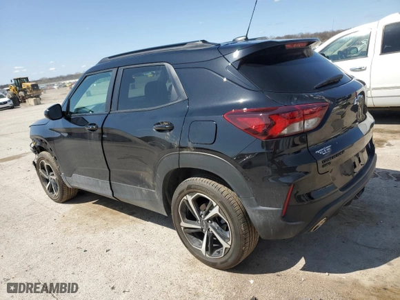 2023 Chevrolet TrailBlazer RS with VIN KL79MUSL9PB206777, listed as a Copart auction lot 51311775 with 21,852 mi miles and Salvage Title. Bid and sale history available at carsss.com. Image 2.