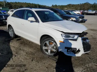2015 Audi Q3 Premium Plus with VIN WA1BFCFS7FR014199, listed as a Copart auction lot 81987154 with 62,071 mi miles and Salvage title. Bid and sale history available at DreamBid. Image 4.