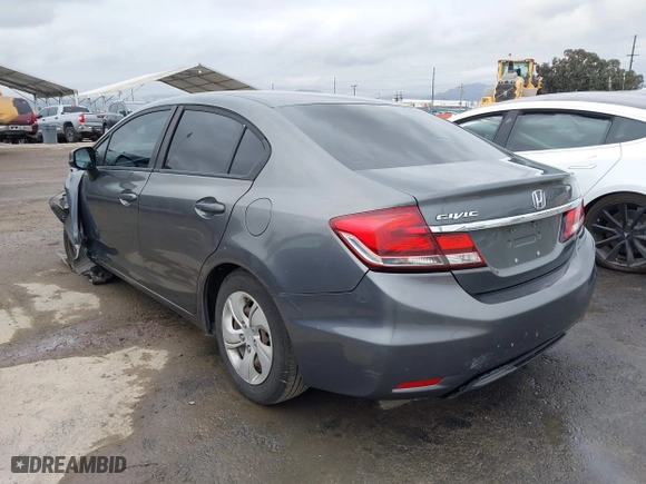 2013 Honda Civic Sdn LX with VIN 19XFB2F5XDE278355, listed as a IAAI auction lot 40952951 with 106,253 mi miles. Bid and sale history available at carsss.com. Image 3.