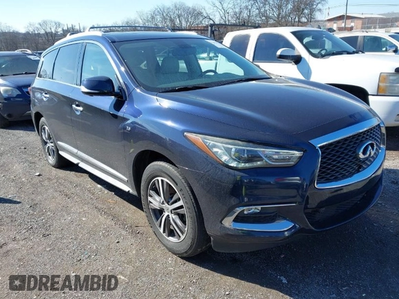 2017 Infiniti QX60 with VIN 5N1DL0MN6HC520790, listed as a IAAI auction lot 41475529 with 146,236 mi miles and . Bid and sale history available at carsss.com. Image 1.