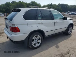 2005 BMW X5 4.4i with VIN 5UXFB53585LV19567, listed as a Copart auction lot 65774034 with 265,529 mi miles and Salvage Title. Bid and sale history available at carsss.com. Image 3.