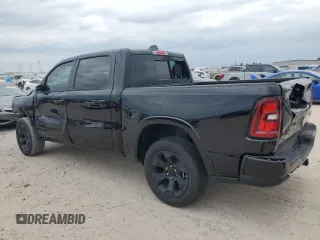 2025 Ram 1500 Big Horn with VIN 1C6SRFFP4SN560753, listed as a Copart auction lot 53446165 with 3,672 mi miles and Salvage Title. Bid and sale history available at carsss.com. Image 2.