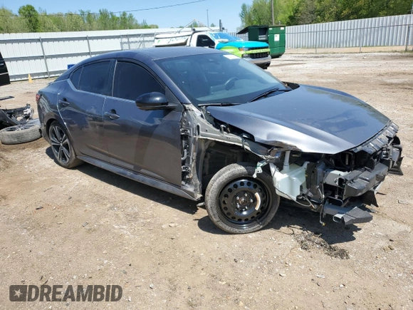2023 Nissan Sentra SR with VIN 3N1AB8DV8PY271569, listed as a Copart auction lot 52112895 with 30,470 mi miles and Salvage Title. Bid and sale history available at DreamBid. Image 4.