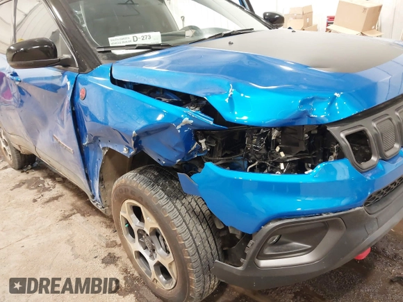 2022 Jeep Compass Trailhawk with VIN 3C4NJDDB1NT236477, listed as a IAAI auction lot 41485656 with 7,341 mi miles and . Bid and sale history available at DreamBid. Image 6.