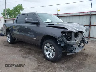 2021 Ram 1500 Big Horn with VIN 1C6SRFFT6MN826287, listed as a IAAI auction lot 42104917 with 81,293 mi miles and . Bid and sale history available at DreamBid. Image 1.