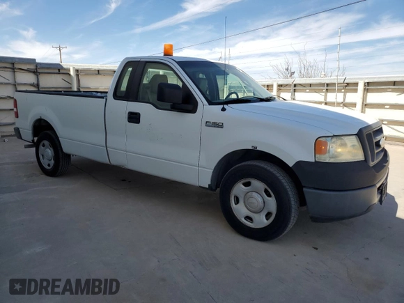 2007 Ford F-150 XL with VIN 1FTRF12W77KD54173, listed as a Copart auction lot 47970145 with 139,563 mi miles and Clean Title. Bid and sale history available at carsss.com. Image 4.