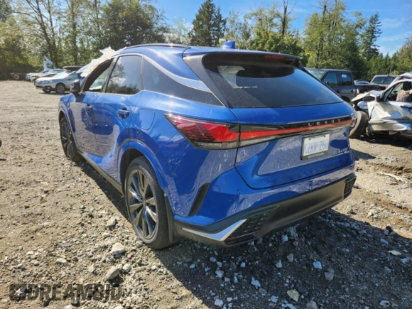 2023 Lexus RX with VIN 2T2BAMCAXPC025856, listed as a Copart auction lot 70949774 with Not Provided miles and Clean Title. Bid and sale history available at carsss.com. Image 2.