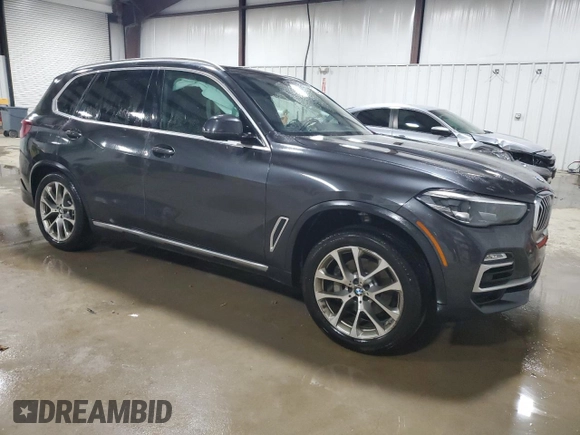 2020 BMW X5 xDrive40i with VIN 5UXCR6C09L9C51165, listed as a Copart auction lot 58212555 with Not provided miles and Salvage title. Bid and sale history available at DreamBid. Image 4.