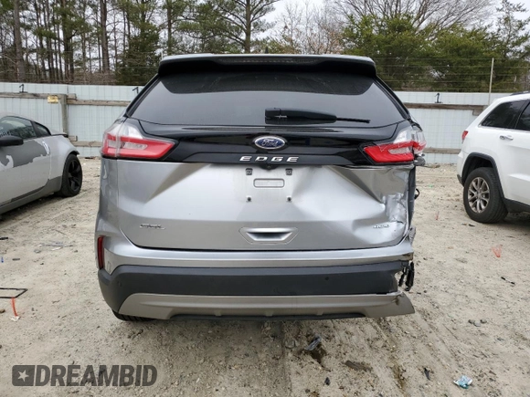 2021 Ford Edge SEL with VIN 2FMPK4J94MBA15436, listed as a Copart auction lot 48448995 with 98,486 mi miles and Salvage Title. Bid and sale history available at carsss.com. Image 6.