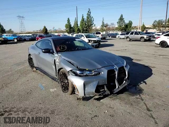 2022 BMW M4 Competition xDrive with VIN WBS43AZ01NCJ25752, listed as a Copart auction lot 38165123 with 17,021 mi miles. Bid and sale history available at carsss.com. Image 11.