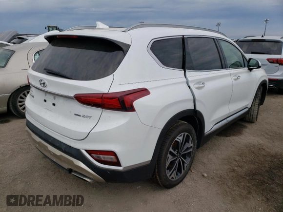 2019 Hyundai Santa Fe Ultimate with VIN 5NMS5CAA7KH023491, listed as a Copart auction lot 62713402 with 0 mi miles. Bid and sale history available at carsss.com. Image 4.