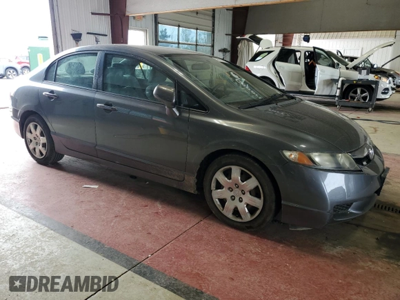 2011 Honda Civic LX with VIN 19XFA1F5XBE048843, listed as a Copart auction lot 56518765 with 108,607 mi miles and Clean Title. Bid and sale history available at DreamBid. Image 4.
