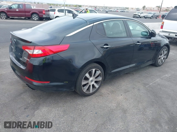 2012 Kia Optima SX with VIN 5XXGR4A62CG001281, listed as a IAAI auction lot 42076190 with 188,795 mi miles and . Bid and sale history available at carsss.com. Image 4.