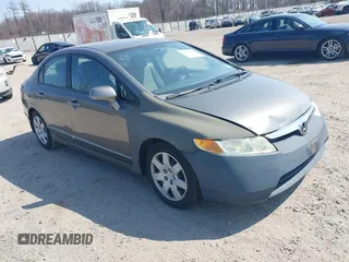 2008 Honda Civic LX with VIN 2HGFA16518H315303, listed as a IAAI auction lot 41760098 with 116,896 mi miles and . Bid and sale history available at DreamBid. Image 1.