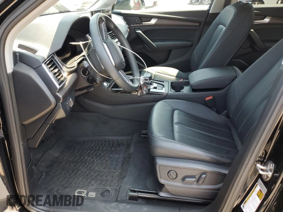 2023 Audi Q5 Premium Plus with VIN WA1BBAFY0P2162676, listed as a Copart auction lot 64968595 with 18,562 mi miles and Salvage title. Bid and sale history available at DreamBid. Image 7.
