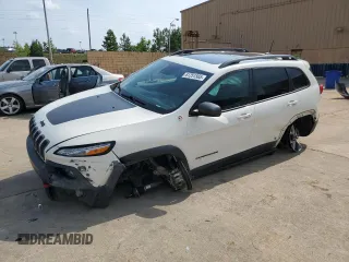 2018 Jeep Cherokee Trailhawk with VIN 1C4PJMBX0JD610455, listed as a Copart auction lot 61251565 with 75,818 mi miles and Salvage title. Bid and sale history available at DreamBid. Image 1.