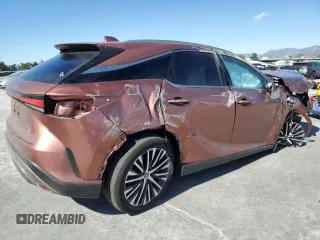 2023 Lexus RX 350 with VIN 2T2BAMCAXPC038185, listed as a Copart auction lot 47246705 with 12,837 mi miles and Salvage Title. Bid and sale history available at DreamBid. Image 3.