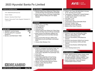 2023 Hyundai Santa Fe Limited with VIN 5NMS4DAL0PH532162, listed as a Copart auction lot 55289655 with 48,887 mi miles and Clean Title. Bid and sale history available at DreamBid. Image 13.