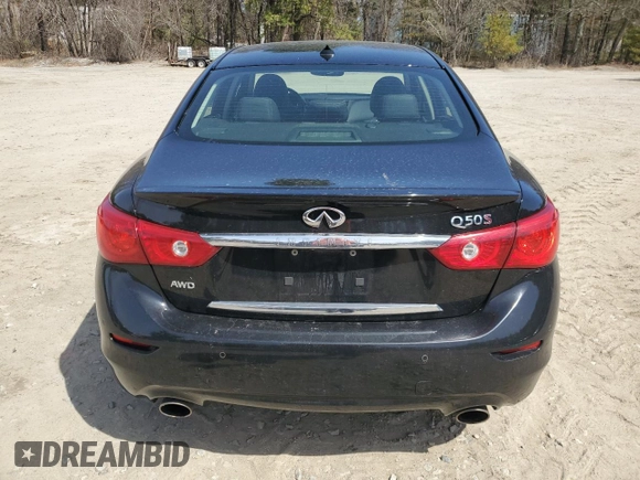 2014 Infiniti Q50 Premium with VIN JN1BV7AR0EM685524, listed as a Copart auction lot 53680535 with 175,661 mi miles and Clean Title. Bid and sale history available at carsss.com. Image 6.