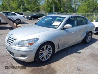2011 Hyundai Genesis with VIN KMHGC4DF4BU130348, listed as a IAAI auction lot 41816459 with 151,650 mi miles and . Bid and sale history available at DreamBid. Image 2.