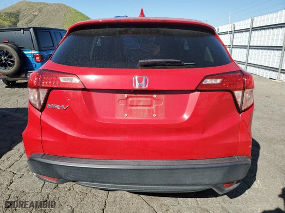 2017 Honda HR-V EX with VIN 3CZRU5H58HG707325, listed as a Copart auction lot 52364145 with 81,004 mi miles and Salvage Title. Bid and sale history available at carsss.com. Image 6.