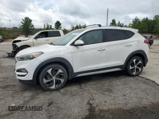 2017 Hyundai Tucson Limited z VIN KM8J3CA23HU373448, wystawiony jako Copart lot #59737905 z przebiegiem 153 216 mil mil oraz Czysty tytuł • Clean title. Historia ofert i sprzedaży dostępna na DreamBid. Obrazek 1.