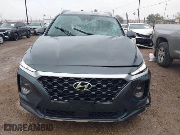 2019 Hyundai Santa Fe Ultimate with VIN 5NMS53AA9KH055620, listed as a IAAI auction lot 41623851 with 39,717 mi miles. Bid and sale history available at carsss.com. Image 12.