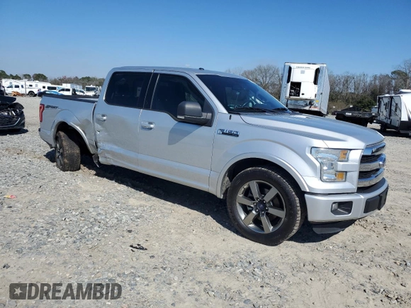 2015 Ford F-150 XL with VIN 1FTEW1CF2FKF15203, listed as a Copart auction lot 46581995 with 159,976 mi miles and Salvage Title. Bid and sale history available at carsss.com. Image 4.