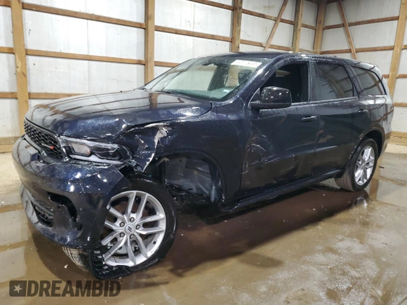 2025 Dodge Durango GT with VIN 1C4RDJDG9SC536553, listed as a Copart auction lot 59480355 with 3,044 mi miles and Clean title. Bid and sale history available at DreamBid. Image 1.