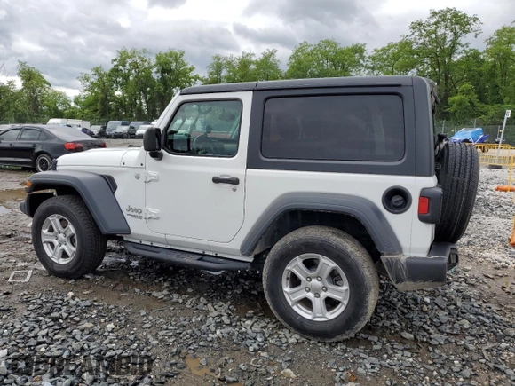 2019 Jeep Wrangler Sport S with VIN 1C4GJXAG0KW608696, listed as a Copart auction lot 57963455 with 51,955 mi miles and Salvage title. Bid and sale history available at DreamBid. Image 2.