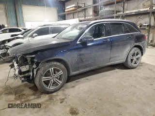 2020 Mercedes-Benz GLC with VIN W1N0G8EB4LF855315, listed as a Copart auction lot 41769895 with 58,398 mi miles and Salvage Title. Bid and sale history available at carsss.com. Image 1.