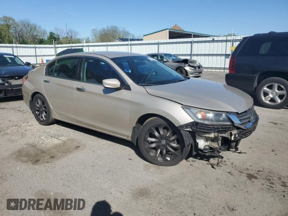 2014 Honda Accord Sport with VIN 1HGCR2F5XEA027873, listed as a Copart auction lot 53905295 with 112,097 mi miles and Salvage Title. Bid and sale history available at DreamBid. Image 4.