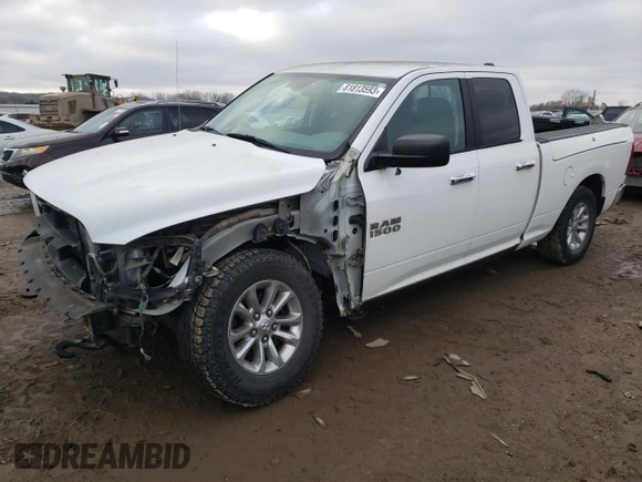 2013 Ram 1500 SLT z VIN 1C6RR7GG9DS658443, wystawiony jako Copart lot #81813593 z przebiegiem 74 578 mil mil oraz Szkoda całkowita • Salvage title. Historia ofert i sprzedaży dostępna na DreamBid. Obrazek 1.