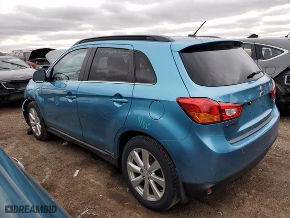 2013 Mitsubishi Outlander Sport SE with VIN 4A4AR4AU6DE011492, listed as a Copart auction lot 43441355 with 89,797 mi miles and Salvage Title. Bid and sale history available at carsss.com. Image 2.